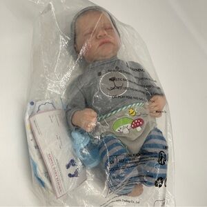 Reborn Baby Boy Realistic Mushroom Bear Outfit Cloth Body 17”